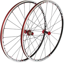 Dbtxwd Mountain Bike Wheel Dbtxwd Road Wheel Set 700c Bicycle, Ultra-Light 120 Ring Road Wheel Carbon Hub, Bicycle Parts Aluminium Alloy Mtb Wheelset Mountain Bike Wheels, Red