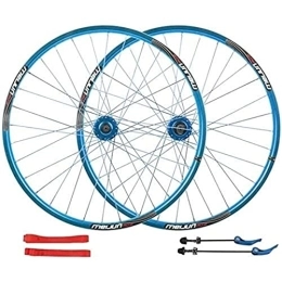 AWJ Mountain Bike Wheel Double Alloy Rim Bicycle Wheel, QR MTB 7 8 9 10 Speed Bike Wheelset 32H Front Bicycle Wheel MTB Bike Wheelset Rear Wheel