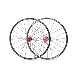 DREANNI Mountain Bike Wheel DREANNI Mountain Bike Wheels Set 26 27.5 Inch Disc Brake Quick Release 24 Hole Aluminium Alloy Double Wall Section Rims 8 / 9 / 10 / 11-Speed Cassette Type Carbon Fiber Hub