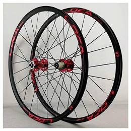 DSHUJC Mountain Bike Wheel DSHUJC Mountain Bike Wheelset 26 / 27.5 Inch Fixed Gear(Front Rear), Bike Wheel Set, Bicycle Wheel (Front + Rear) Double-Walled Aluminum Alloy Rim Quick Release Disc Brake 7-12 Speed