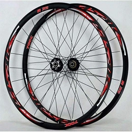 DSHUJC Spares DSHUJC Mountain Bike Wheelset, 700C Bicycle Wheel (Front + Rear) Double-Walled Aluminum Alloy Rim Quick Release Hybrid Bike REAR Wheel7-11 Speed Freewheel Disc Brake, B