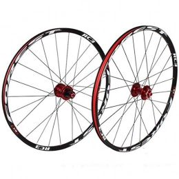 DZGN Spares DZGN 26 / 27.5 inch mountain bike impeller, double wall quick release MTB rim sealed bearing disc brake 8 9 10 speed black red, Black, 27.5