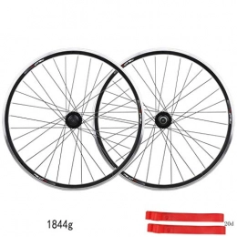 DZGN Mountain Bike Wheel DZGN Bicycle Wheel Front Rear Mountain Bike Wheel Set 20 26 Inch Disc V-Brake MTB Light Alloy Wheel 7 8 9 10 Speed, Black, 20in rear wheel