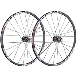 DZGN Spares DZGN Mountain Bike Wheelset Bicycle Wheels Double Wall Light Alloy Rim Carbon Drum F2 R5 Palin Quick Release Disc Brake 24H 7-11S 1820g, B, 27.5inch