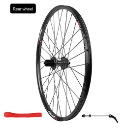 FHGH Mountain Bike Wheel FHGH 26 Inch Mountain Bike Wheel, Aluminum Alloy / Disc Brakes / American Valve / 32 Holes / Suitable For 7-8-9-10 Speed Clip Flywheel / Suitable For 26 * 1.35~2.125 Tires / Black