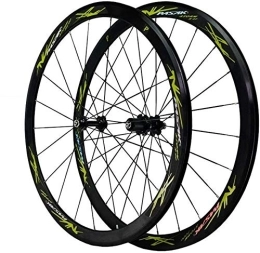 GAOJINXIURZ Mountain Bike Wheel GAOJINXIURZ Wheels Rear Wheel Road Bike Wheels 700C 40MM Bicycle Wheelset Double-Walled Ultralight Alloy Wheels V Brake Fast Release Palin Bearing 7 8 9 10 11 / 12 Speed Rear Wheel Hybrid Mountain Bike