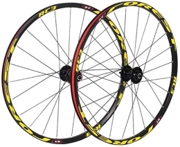 GAOTTINGSD Spares GAOTTINGSD Wheel Mountain Bike 26 / 27.5 Inch Mountain Bike Wheels, MTB Bike Wheel Set Disc Rim Brake 8 9 10 11 Speed Sealed Bearings Hub Hybrid Bike Touring (Color : Yellow, Size : 27.5inch)