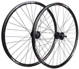 GAOTTINGSD Mountain Bike Wheel GAOTTINGSD Wheel Mountain Bike Bicycle wheelset 26 / 20 inches, bicycle wheel double-walled alloy wheel V brake / disc brake front and rear wheels 32 holes Fast release 7 / 8 / 9 / 10 Gesch (Color : 20in)