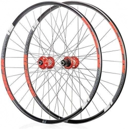 GAOTTINGSD Mountain Bike Wheel GAOTTINGSD Wheel Mountain Bike Bike Bicycle Wheelset 26, Double Wall Cycling Wheels Quick Release Sealed Bearings Hub 32 Hole Disc Brake 8 9 10 Speed Brackets Hubs (Color : Red, Size : 29inch)