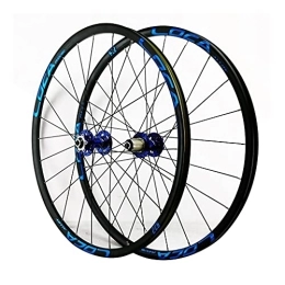 GAOZHE Spares GAOZHE 26 / 27.5 / 29 In Mountain Bike Wheelset Fast Release Walled Aluminum Alloy MTB Rim Disc Brake 24 Holes 7 8 9 10 11 12 Speed Cassette Front and Rear Wheels (Color : Blue-2, Size : 27.5in)