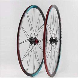 GJJSZ Mountain Bike Wheel GJJSZ 26 Pollici Ruote Bicicletta, A Doppia Parete Ruota Posteriore Anteriore Set Di Ruote Per Mountain Bike Rilascio Veloce Freno A Disco 8 9 10 Velocit Cuscinetti Palin