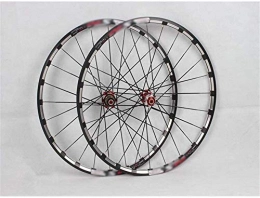 GJJSZ Mountain Bike Wheel GJJSZ Mountain bike wheelset, 26 / 27.5 inch bicycle orne rear wheel wheel set aluminum alloy rim double-walled disc brake Palin bearings 8 9 10 speed 24 holes