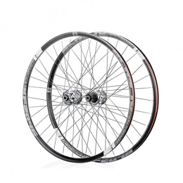 GLING Spares GLING Mountain Bike Wheel Sets 26" / 27.5" / 29" Disc Quick Release, Classic Mountain Front 2 Rear 4 Bearing 6 Paw 72 Ring Wheel Set, Standard 8-11 Speed Tower Base Drive System (Color : Gray-27.5")
