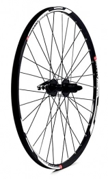 HBR Mountain Bike Wheel HBR KX Wheels: MTB 27.5" 650B Doublewall Q / R Cassette Wheel Rim Brake in Black (Rear)-BLACK -27.5