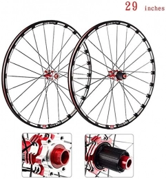 HJRD Mountain Bike Wheel HJRD bike front wheel rear wheel, mountain bike wheelset 26 / 27.5 / 29 inch double-walled aluminum alloy wheels disc brake carbon fiber hub running axle 7-11 speed cassette