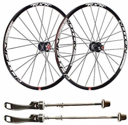 HJRD Mountain Bike Wheel HJRD Mountain bike rims, 26 inch bicycle wheelset double-walled aluminum alloy bicycle wheels Quick release disc brake 24 holes 7 8 9 10 11 speed