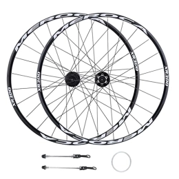 JAMCHE Mountain Bike Wheel JAMCHE Bicycle Wheelset Aluminum Alloy 26 u201d27.5 Inch, Hybrid / Mountain QR Rim Disc Brake Cycling Wheels 5 Bearings Rear Wheels for 8 / 9 / 10 / 11 Speed 1685g