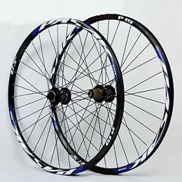 JIE KE Mountain Bike Wheel JIE KE Bike Rim 26" / 27.5" / 29" Inch Mountain Bike Wheelset Double Layer Alloy Rim Sealed Bearing Disc Brake Quick Release Freewheel Bicycle Wheel 7-11 Speed 32H Quick Release Axles Bicycle Accessory