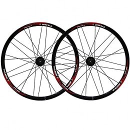 JIE KE Mountain Bike Wheel JIE KE Bike Rim Bike Wheelset 26-inch Mountain Wheel Set Bicycle Front Rear Double Layer Alloy Rim Disc Brake Hub Quick-release For 7 / 8 / 9 Speed Quick Release Axles Bicycle Accessory