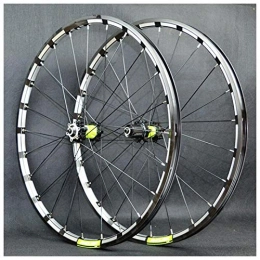 JIE KE Spares JIE KE Bike Rim Mountain Bike Wheelset 26 / 27.5 Inch CNC Double Wall Alloy Rim MTB Bicycle Wheels Cassette Hub QR Disc Brake 24 Hole 7-11 Speed Quick Release Axles Bicycle Accessory