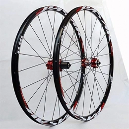 JIE KE Mountain Bike Wheel JIE KE Bike Rim MTB Mountain Bike Wheel 26 / 27.5 Inch Bicycle Wheelset CNC Double Wall Alloy Rim Carbon Fiber Hub Sealed Bearing Disc Brake QR 7-11 Speed Quick Release Axles Bicycle Accessory