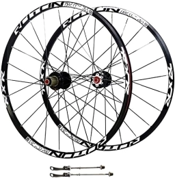 LHGXQ-Dp Mountain Bike Wheel LHGXQ-Dp 26 / 27.5 / 29 Inch Bicycle Wheel Set, Hybrid Mountain Bike Ultra-Light Carbon Fiber Bicycle Wheel, Wheel Double Wall MTB Rim Disc Brake, Black, 27.5 inches