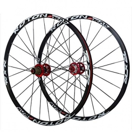 LHHL Spares LHHL Bicycle Wheel Set 26 / 27.5 / 29" MTB Double Wall Alloy Rim 24H Bike Front And Rear Wheel Carbon Hub Disc Brake Sealed Bearing QR For 7 / 8 / 9 / 10 / 11 Speed Cassette (Color : Black, Size : 29")
