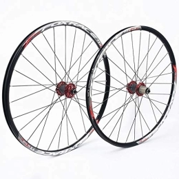 LHHL Spares LHHL Components Cycling Wheels For 26 27.5 Inch Racing Mountain Bike Wheelset Alloy Double Wall Quick Release Disc Brake Compatible 7-11 Speed (Color : C, Size : 27.5inch)