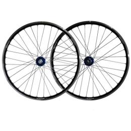 LHHL Spares LHHL Components MTB 11 Speed Cycling Wheel 26 Inch Bicycle Wheelset Rims 559x19 Disc / Rims Brake Mountain Bike Wheel Sealed Bearing Hub QR For Cassette Flywheel (Color : Blue hub, Size : 26inch)