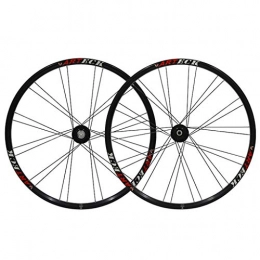 LHHL Mountain Bike Wheel LHHL Components MTB Cycling Wheel 26 Inch Bicycle Wheelset 11 Speed Rims 559 Disc Brake Mountain Bike Wheel Sealed Bearing Hub QR For Cassette Flywheel (Color : Black, Size : 26INCH)