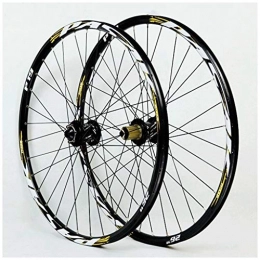 LHHL Spares LHHL Components MTB Wheelset For Bicycle 26 27.5 29 Inch Alloy Rim Mountain Bike Wheel Disc Brake 7-11speed Cassette Hubs Sealed Bearing QR (Color : B, Size : 26inch)