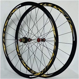 LILIS Mountain Bike Wheel LILIS Wheel Mountain Bike Cycling Wheels 700C Front / Rear Wheel, Double-Walled Light-Alloy Rims V Brake 30Mm Bike Wheelset Quick Release 24H 8-11 Speed 840g / 1Paar (Color : #4)