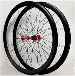 LILIS Mountain Bike Wheel LILIS Wheel Mountain Bike Superlight Road Racing Bike Wheelset 700C 40Mm Front Rear Wheel Set Disc Rim V-Brake Palin Bearings Hub Quick Release 20 / 24 Holes (Color : #2)