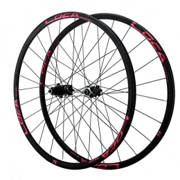 M-YN Spares M-YN 26 / 27.5 / 29" Mountain Bike Wheelsets, Carbon Hub MTB Wheels Quick Release Disc Brakes, 24H Low-Resistant Flat Spokes Bike Wheel (Size:29inch, Color:red)
