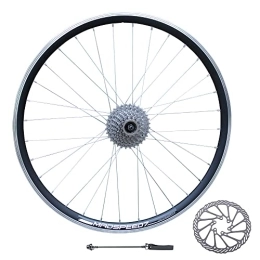 Madspeed7 Mountain Bike Wheel Madspeed7 QR 26" (ETRTO 559x19) MTB Mountain Bike REAR Wheel + 8 Speed Freewheel + 160mm Disc Brake Rotor - Double Wall Rim - Sealed Bearings QR Hub