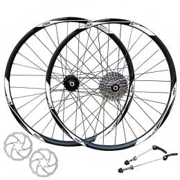 Madspeed7 Mountain Bike Wheel Madspeed7 QR 26" (ETRTO 559x20) MTB Mountain Bike 10 Speed Disc Brake Wheel Set