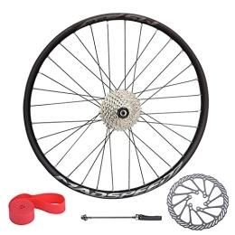 Madspeed7 Mountain Bike Wheel Madspeed7 QR 26" (ETRTO 559x20) MTB Mountain Bike REAR Wheel + 8 speed cassette (11-32t) + 160mm Disc Brake Rotor - Taiwan Sealed Bearing (6 Bolt) Disc Brake Hub (Very Smooth Hub)