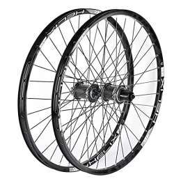MGRH Mountain Bike Wheel MGRH MTB Wheelset 26 27.5 / 29 Inch Mountain Bike Wheels 32H Carbon Fiber Hub, High Strength Aluminum Alloy Rim Bike Wheel, Suitable 8-12 Speed Titanium-27.5 Inch
