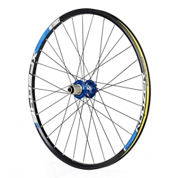 MJCDNB Mountain Bike Wheel MJCDNB Quick Release Axles Bicycle Accessory Bicycle Rear Wheel 26 / 27.5 Inch, Double Wall Racing MTB Rim QR Disc Brake 32H 8 9 10 11 Speed Road Bicycle Cyclocross Bike Wheels (Color : Blue, Size :