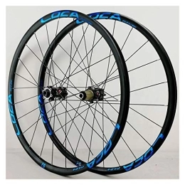 ZFF Mountain Bike Wheel Mountain Bike 26 / 27.5 / 29inch Wheelset Front Rear Wheel Thru-axis Axle Disc Brake 24H 6Claws Stright Pull 12Speed Wheels 700C (Color : Black, Size : 29in)