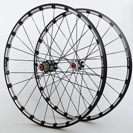 MIAO Mountain Bike Wheel Mountain bike bicycle front 2 rear 5 sealed bearings 26 27.5 inch wheel super smooth rim, 26