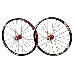 Generic Mountain Bike Wheel Mountain Bike Disc Brake Wheelset 26 / 27.5 / 29" Bicycle Rim MTB Quick Release Wheels 28H Hub For 7 / 8 / 9 / 10 / 11 Speed Cassette Flywheel 1841g (Size : 26'') (26)