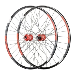 BYCDD Mountain Bike Wheel Mountain Bike MTB Wheelset 26 / 27.5 / 29 inch Alloy Disc Brake Sealed Bearing Bicycle Wheel 7-11 Speed Cassette, Orange_29 inch