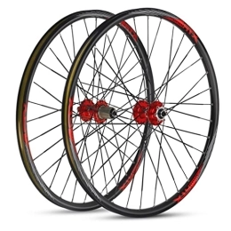 Generic Mountain Bike Wheel Mountain Bike Quick Release Wheelset 26" Bicycle Rim QR MTB Wheels 32H Disc Brake Hub For 7 / 8 / 9 / 10 / 11 Speed Cassette 1998g (Size : 26 inch) (26 inch)