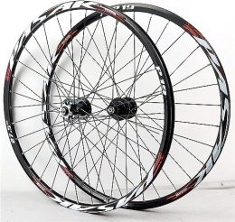 FOXZY Spares Mountain Bike Wheel Set With 26 / 27.5 / 29 Inch Rim Disc Brakes For Quick Release, Suitable For 7, 8, 9, 10, 11, And 12 Speeds (Color : Red, Size : 26'')