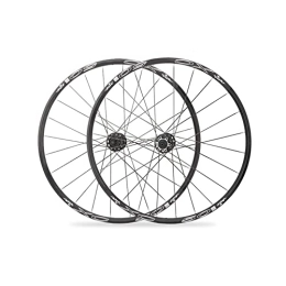 Generic Mountain Bike Wheel Mountain Bike Wheels Set 26 27.5 Inch Quick Release Disc Brake Front Rear Rim 24 Hole Aluminium Alloy Double Wall Section Rims 8 / 9 / 10 / 11-Speed Cassette Type Sealed Bearings Hub