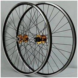 VPPV Spares Mountain Bike Wheels V Brake 26 / 27.5 / 29 Inch Double Wall Aluminum Alloy Hybrid / MTB Rim Wheelset for 7 / 8 / 9 / 10 / 11 Speed Disc Brake (Size : 26 INCH)