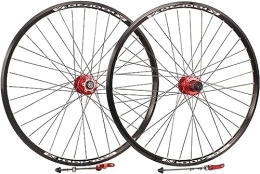 HAENJA Spares Mountain Bike Wheelset 26'' / 27'' / 29 Inch Mountain Bike Wheel Rims Disc Brakes Quick Release Wheels Box Hubs Wheelsets (Color : Red, Size : 29inch)