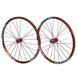 Generic Mountain Bike Wheel Mountain Bike Wheelset 26 / 27.5 / 29" Bicycle Rim MTB Disc Brake Quick Release Wheels 32H Carbon Hub For 7 / 8 / 9 / 10 / 11 Speed Cassette Flywheel 1829g (Color : Black, Size : 29'') (Red 29)
