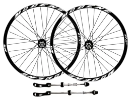 Generic Mountain Bike Wheel Mountain Bike Wheelset 26" 27.5" 29" Bicycle Rim MTB Disc Brake Wheels QR Quick Release 32H Hub For 7 / 8 / 9 / 10 / 11 / 12 Speed Cassette 2055g (Color : Red, Size : 27.5'') (Black 27.5)